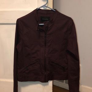 Banana Republic Cropped Maroon Jacket